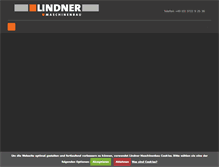 Tablet Screenshot of lindner-maschinenbau.de